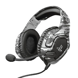 Trust Casque Gaming pour PlayStation 4 / 5 Filaire Forze avec Microphone Repliable Gris