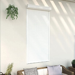 vidaXL Volet roulant aluminium 100x210 cm blanc 