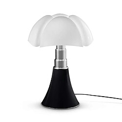 PIPISTRELLO MEDIUM-Lampe Dimmer LED pied télescopique H50-62cm Noir Martinelli Luce - designé par Gae Aulenti