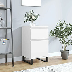 Maison Chic Buffet,Meuble de Rangement,commode pour salon,Cuisine blanc 40x35x70 cm bois d’ingénierie -MN85728