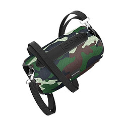 Yonis Enceinte Bluetooth Sportive Camouflage 5W+ Double Diaphragme Enceinte Bluetooth Sport Puissante 5W V5.0 Autonomie 2h Charge Rapide Camouflage Vert YONIS