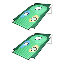 2 Backyard Golf Cornhole Game Jeu De Golf Amusant Pour Ne Pas Toucher De Tapis De Balle