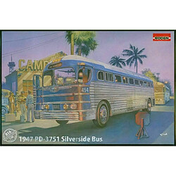 Roden Maquette Camion 1947 Pd-3701 Silverside Bus