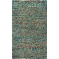 Vidal Tapis de laine 156x91 vert Juma 