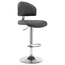 vidaXL Tabouret de bar Gris Similicuir