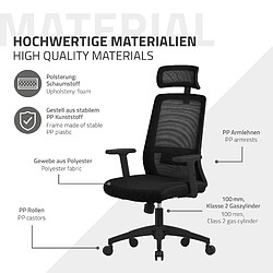 Acheter ML-Design Chaise de bureau gaming d'ordinateur ergonomique pivotante avec roulettes noir