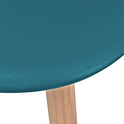 Acheter vidaXL Chaises à manger lot de 4 turquoise plastique