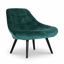 Paris Prix Lot de 2 Fauteuils en Velours Johan 102cm Vert