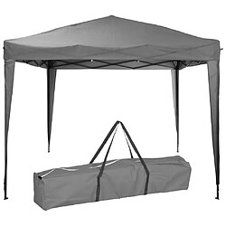 ProGarden Tente de réception Easy-Up 300x300x245 cm Gris