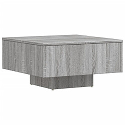 vidaXL Table basse Sonoma gris 60x60x31,5 cm Bois d'ingénierie