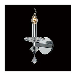 Luminaire Center Applique murale Renzo avec interrupteur 1 Ampoule chrome poli/cristal Coloris : chrome poli Largeur en Cm : 12 Hauteur en Cm : 23 Profondeur en Cm : 18 Poids en Kilos : 0,74 Nombre d'ampoules : 1 Type d'ampoule : E14 Puis