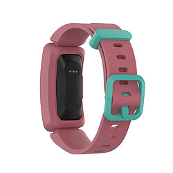 Avis Wewoo Bracelet pour montre connectée Fitbit Inspire HR / Ace 2 Silicone Smart Watch de remplacement Rouge + Boucle verte