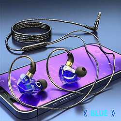 Acheter Casque De Sport 3,5 Mm In-Ear Wire Control Écouteur Avec Microphone Hifi Sound Music Casque Pour Courir Violet