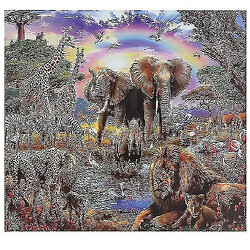 Universal 1000 pièces puzzles pour adultes pour enfants - Animal World Puzzles 100