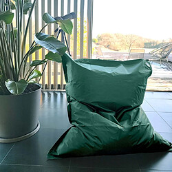 Jardindeco Grand coussin uni Maxi XL vert emeraude.