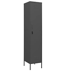 vidaXL Armoire à casiers Anthracite 35x46x180 cm Acier