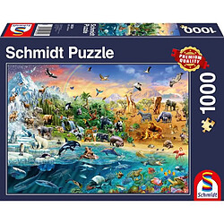 Schmidt Spiele Puzzle Le monde des animaux, 1000 pcs 