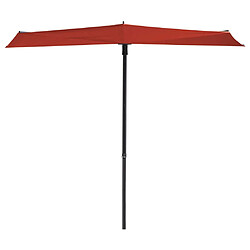 Madison Parasol de balcon Sun Wave 270x150 cm Rouge brique 