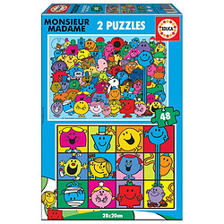 Educa Borras Puzzle 2 x 48 Monsieur madame