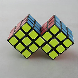 Acheter Universal Cube twist double 3x3 connecté magique cube puzzle jouets pour l'entraînement du cerveau cubo noir