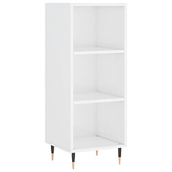 Maison Chic Buffet,Meuble de Rangement,commode pour salon,Cuisine blanc brillant 34,5x32,5x90 cm bois d'ingénierie -MN47426