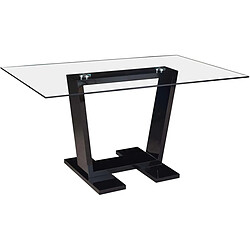 Habitat Et Jardin Table repas Bina - 150 x 90 x 75 cm - Noir