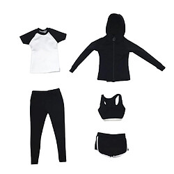 1/6 Vêtements de Sport Costume de Femmes Décor Poupées