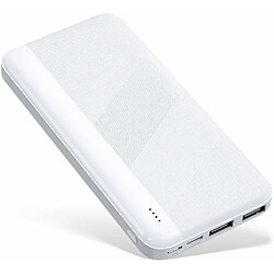 YOBON Batterie Externe, Power Bank 10000mAh avec 2 Ports Sorties, Compatible avec iPhone 14 13 12 11 X Samsung Xiaomi Huawei iPad etc 