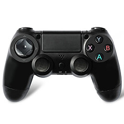 Wewoo Manette de jeu sans fil Bluetooth avec lampe pour PS4 noir