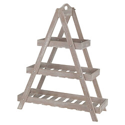 ProGarden Support triangulaire 3 niveaux MDF beige