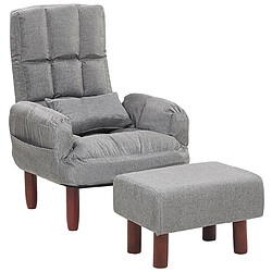 Beliani Fauteuil Gris OLAND pas cher