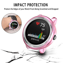 Wewoo Boîtier de montre Pour étui de protection en TPU Garmin Vivoactive 3 rose pas cher