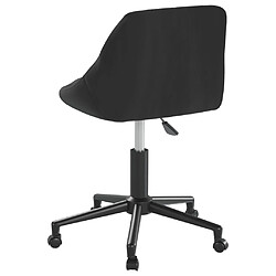 Avis vidaXL Chaises pivotantes à manger lot de 4 noir velours