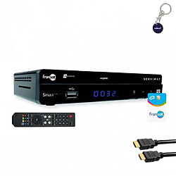 SERVIMAT Récepteur TV satellite HD + carte Viaccess Fransat PC6 + Câble HDMI 2M