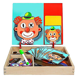 Universal Puzzle magnétique en bois pour enfants Puzzle à dessiner Jeux pour enfants Éducation pour bébé 