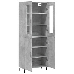 Acheter Maison Chic Buffet,Meuble de Rangement,commode pour salon,Cuisine Gris béton 69,5x34x180 cm Bois d'ingénierie -MN69841