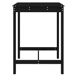 Acheter vidaXL Table de jardin noir 82,5x82,5x110 cm bois massif de pin