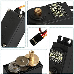 Avis 1 Pièce MG995 Servo Moteur De Couple avec Poulie En Métal pour Rc Voiture Bateau Hélicoptère RC