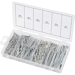 KS Tools Assortiment de goupilles fendues 555 pcs