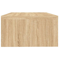 Avis vidaXL Support de moniteur Chêne sonoma 42x24x13 cm Bois d’ingénierie