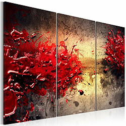 Paris Prix Tableau Imprimé Splash Rouge 80 x 120 cm 