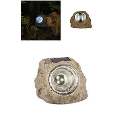 Ranex Lampe solaire décorative à 3 LEDS en forme de pierre, IP44 Pour Pelouse Allées de jardin