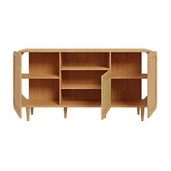 Bestmobilier Mathilde - buffet bas - bois et cannage - 170 cm Mathilde - buffet bas - bois et cannage - 170 cm - Bois