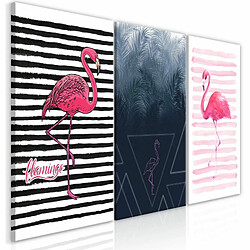 Paris Prix Tableau Imprimé Flamingos Collection 30 x 60 cm 