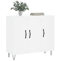 Avis Maison Chic Buffet,Meuble de Rangement,commode pour salon,Cuisine blanc 90x34x80 cm bois d'ingénierie -MN70901