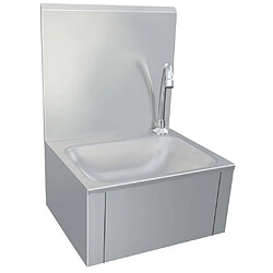 Acheter vidaXL Lavabo de lavage avec robinet et distributeur de savon Inox