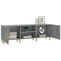 Acheter Maison Chic Meuble TV scandinave gris - Banc TV pour salon Sonoma 150x30x50 cm Bois d'ingénierie -MN40246