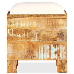 Maison Chic Banc de rangement | Meuble de rangement d'Entrée | Coffres d'Intérieur Bois massif recyclé 40 x 40 x 45 cm -MN30885