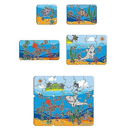 Universal Puzzle pour les enfants Petits enfants d'âge Puzzle en bois coloré pour apprendre 