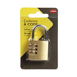 COGEX Cadenas a combinaison laiton - 30 mm